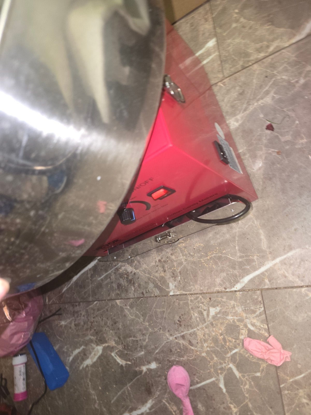 Suikerspinmachine te huur, Ophalen, Voor, Bumper