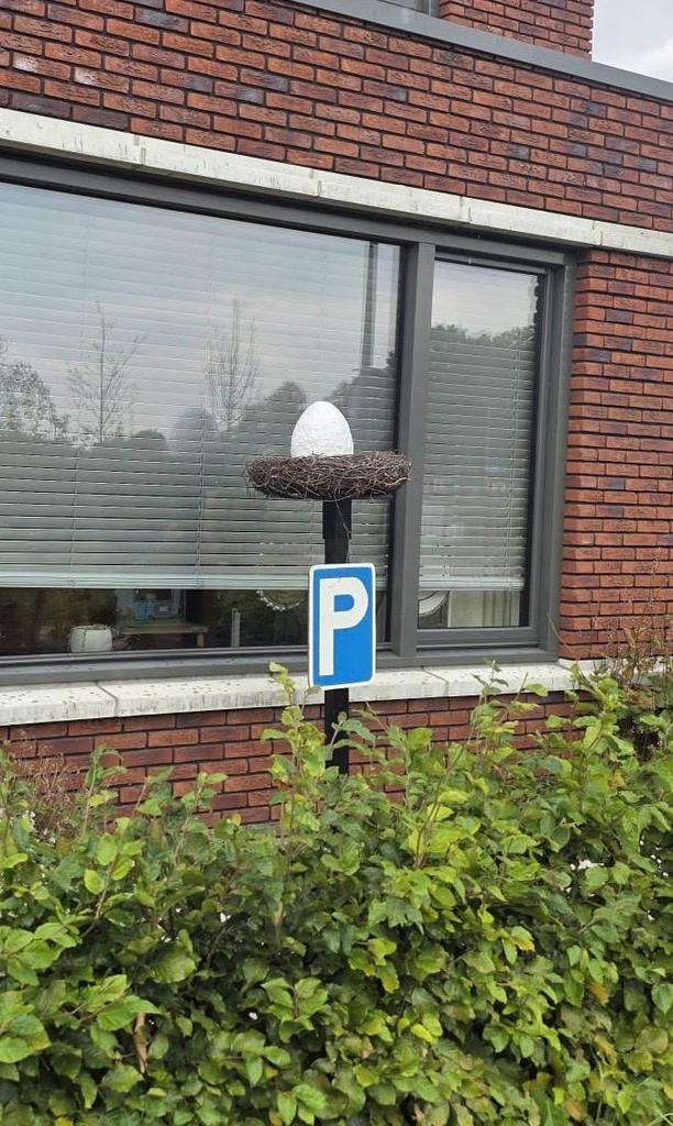 Verhuur ooievaars en geboorteborden, Ophalen, Gebruikt