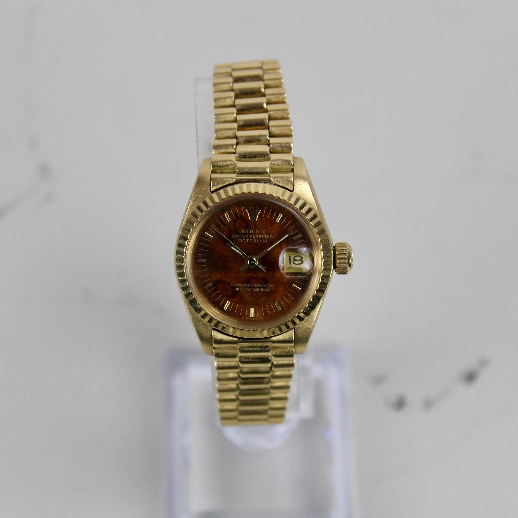 Rolex Lady Datejust - 6917 - Birch Hout Plaat, Rolex, Rolex, Polshorloge, Ophalen of Verzenden