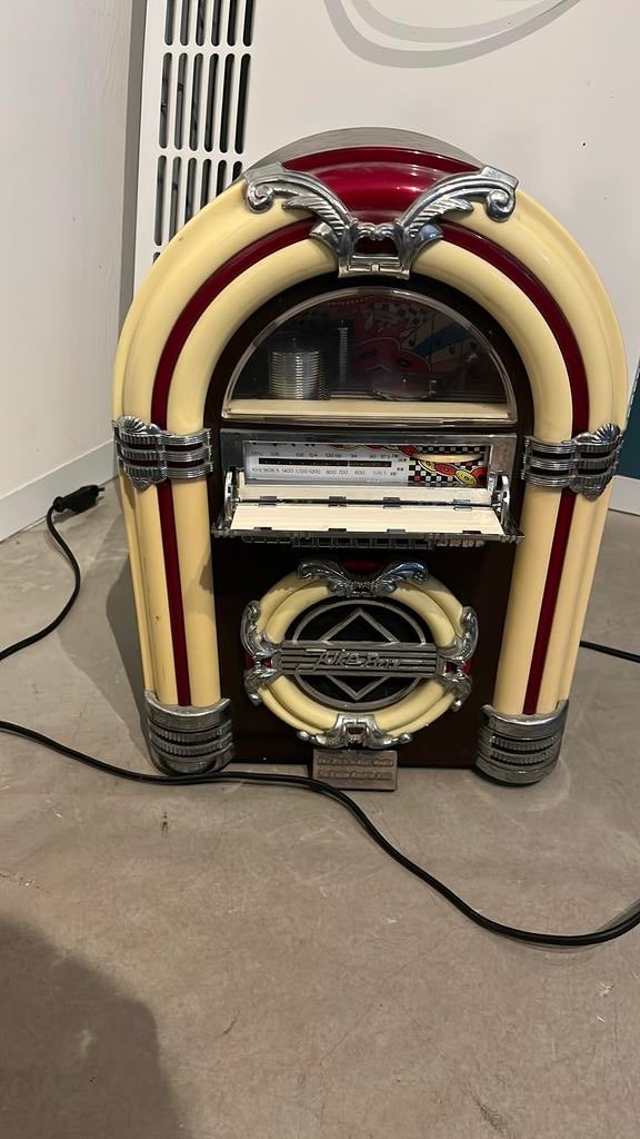 Jukebox Juke Star - Retro Stijl Muziekspeler, Ophalen of Verzenden, Zo goed als nieuw, 1970 tot heden, Met singles