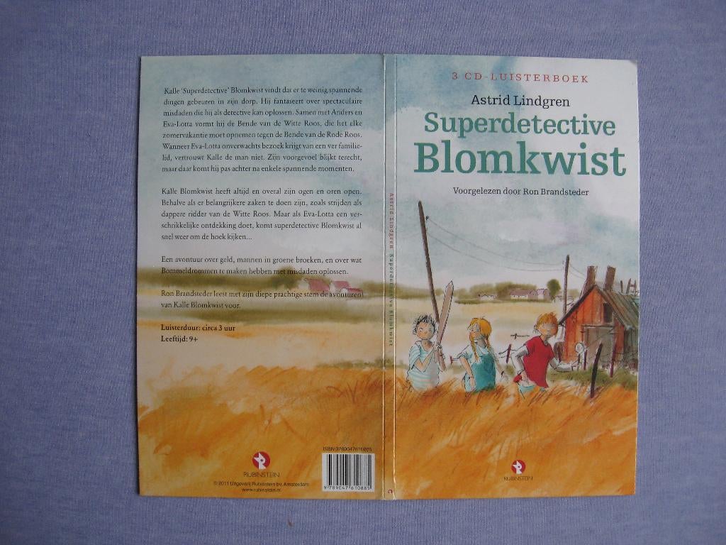 3CD Luisterboek Astrid Lindgren - Superdetective Blomkwist, Ophalen of Verzenden, Astrid Lindgren, Cd
