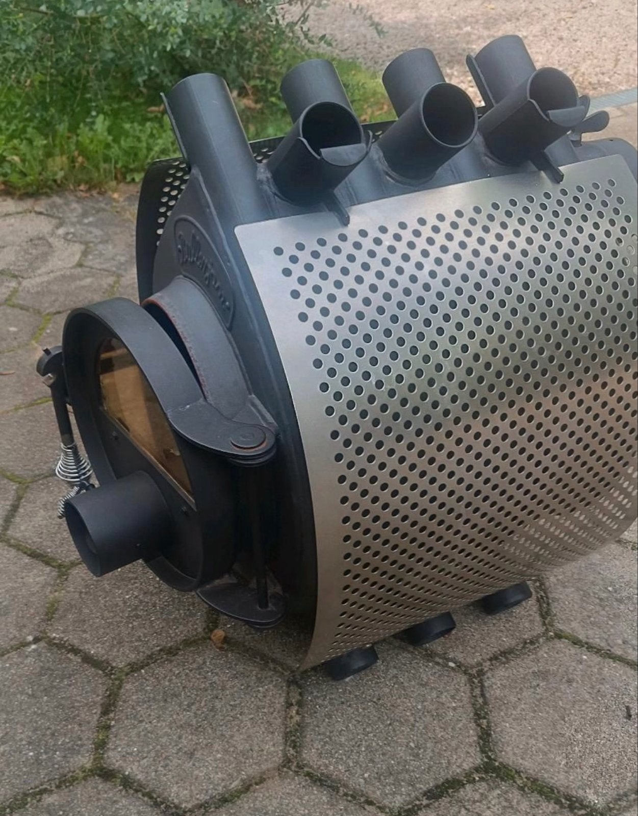 Bullerjan 6kW Houtkachel in perfecte staat met schild en roo, Ophalen of Verzenden, Zo goed als nieuw, Vrijstaande haard, Houthaard