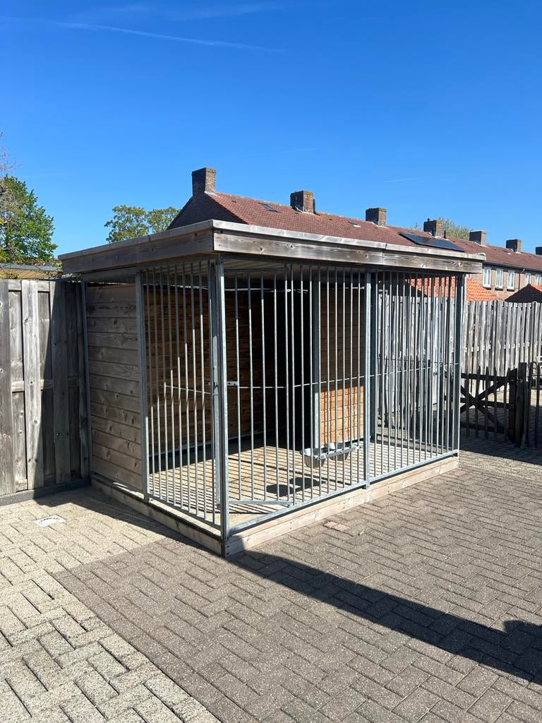 Luxe hondenkennel 3x2,05 m, Dieren en Toebehoren, Hondenhokken, Hondenkennel, 100 cm of meer, Ophalen of Verzenden, 110 cm of meer