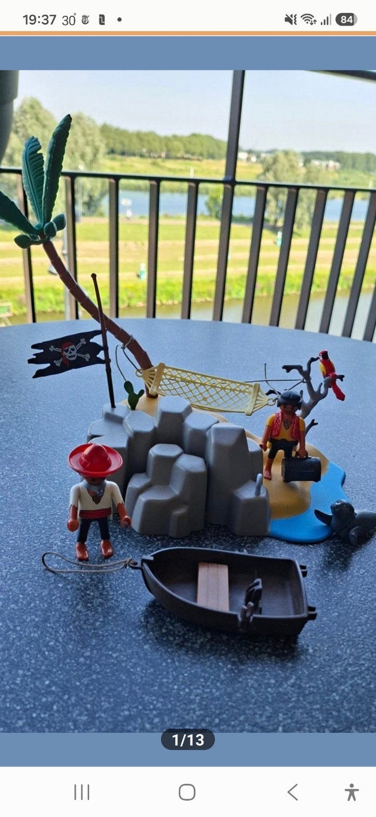 Playmobil Pirateneiland met Figuren en Boot, Kinderen en Baby's, Speelgoed | Playmobil, Pirates, Gebruikt, Complete set, Overige typen
