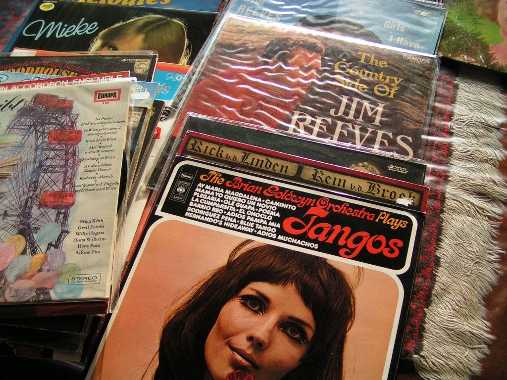 Koffer met 30 Elpees - Grammofoonplaten, Ophalen of Verzenden, Zo goed als nieuw, 12 inch