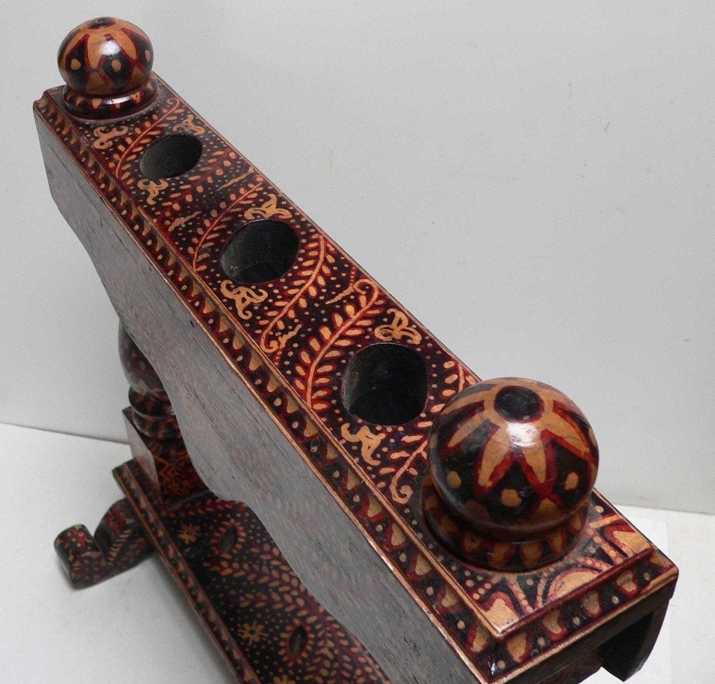 Beschilderde Keris houder PC7 Batik Ploncon Kris Indonesie, Ophalen of Verzenden