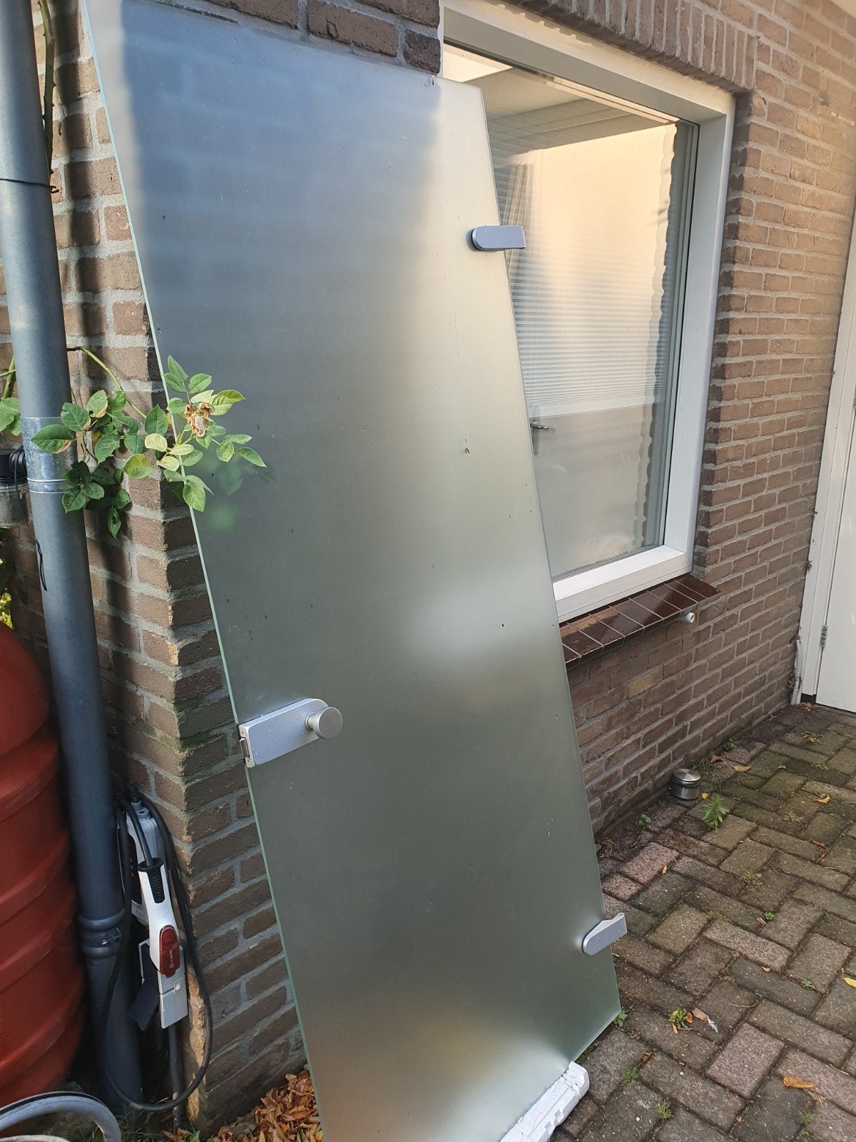 Glazen binnendeur gratis! 200.5x83, Ophalen, Gebruikt, 80 tot 100 cm, Binnendeur