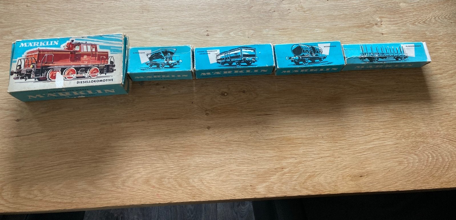 Märklin Goederentrein met Locomotief en Wagons, Wisselstroom, Ophalen of Verzenden, Analoog, Märklin