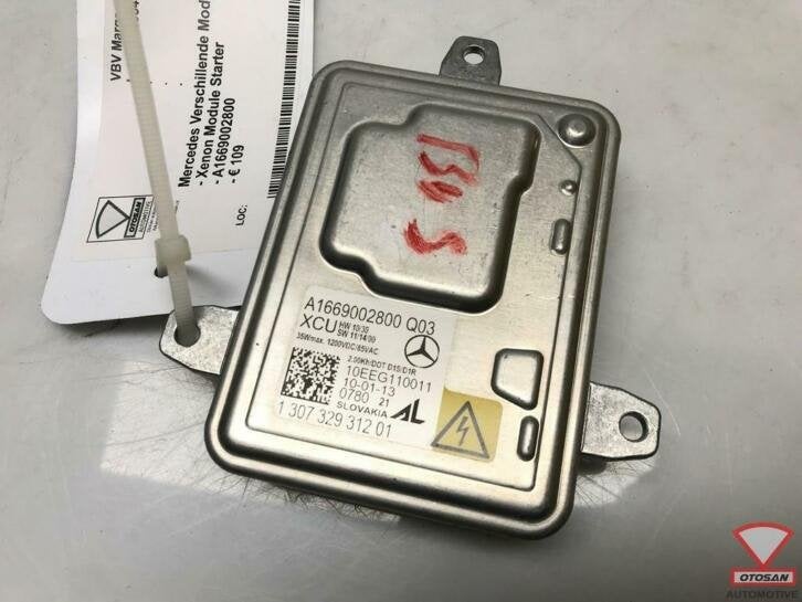 mercedes a b c e s cla xenon module starter a1669002800 0115, Gebruikt, Mercedes-Benz AG, Mercedes-Benz, Ophalen of Verzenden