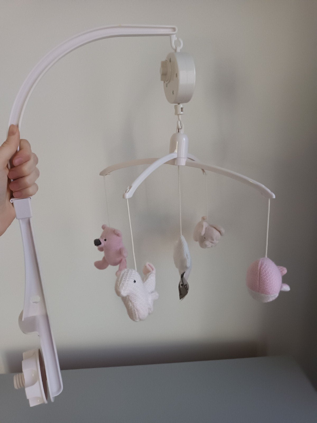 Babymobiel muziekmobiel mobiel Baby's only Babys baby wit, Ophalen of Verzenden, Gebruikt, Mobiel, Met geluid