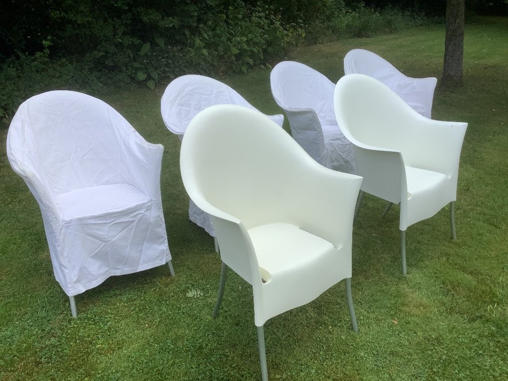 Lord Yo stoelen Philippe Starck, Huis en Inrichting, Stoelen, Ophalen, Kunststof, Wit, Zo goed als nieuw