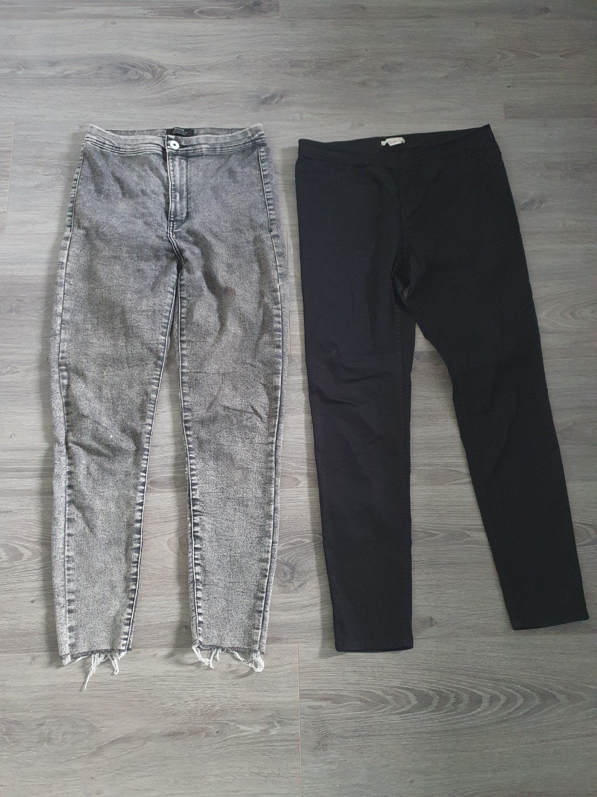 Bershka Jeans en Zwarte Broek Maat 38/40 (M), Bershka, Ophalen of Verzenden, Zo goed als nieuw, Maat 38/40 (M)