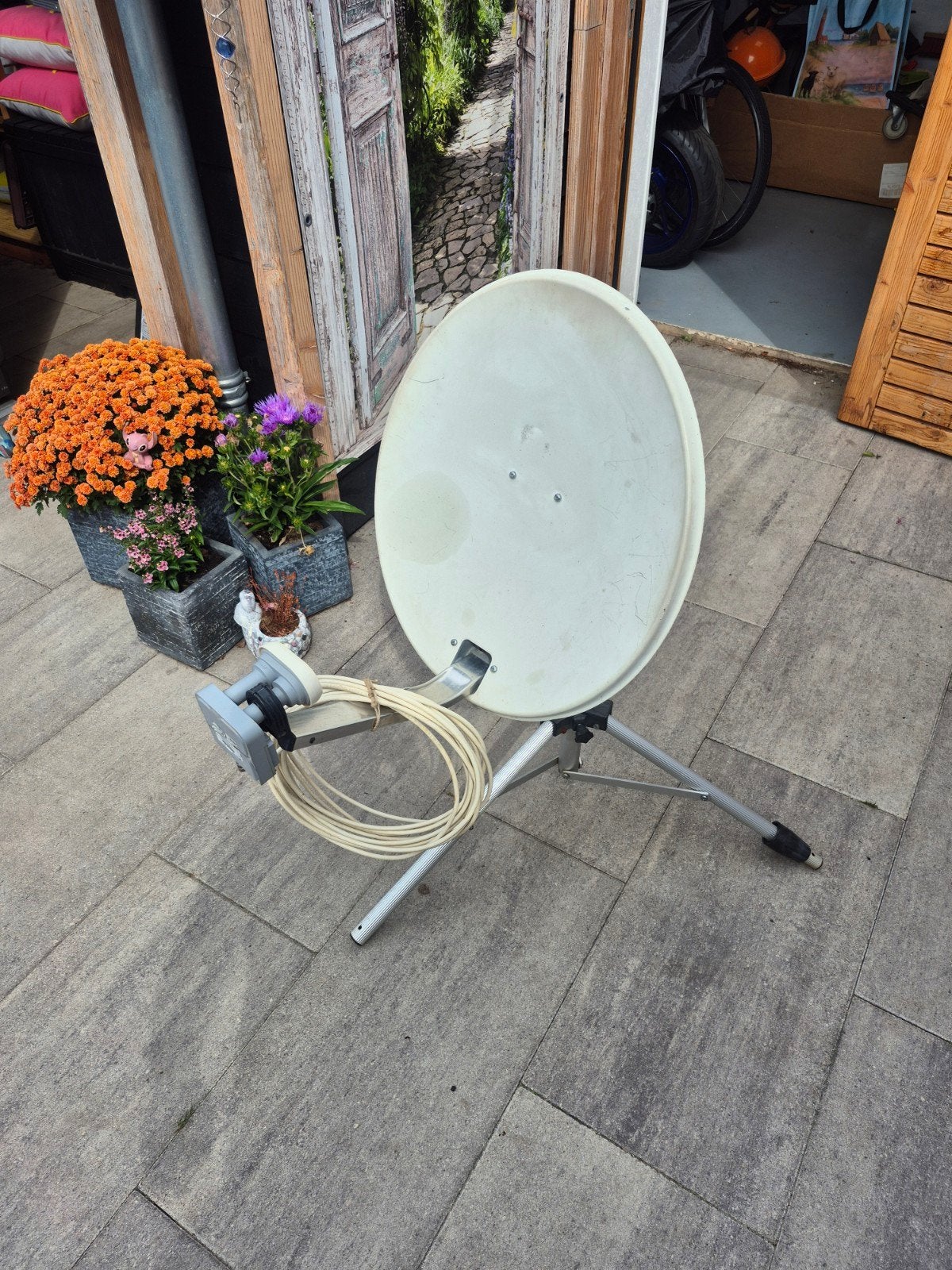 satellite satelliet schotel caravan camper, Ophalen of Verzenden, Gebruikt