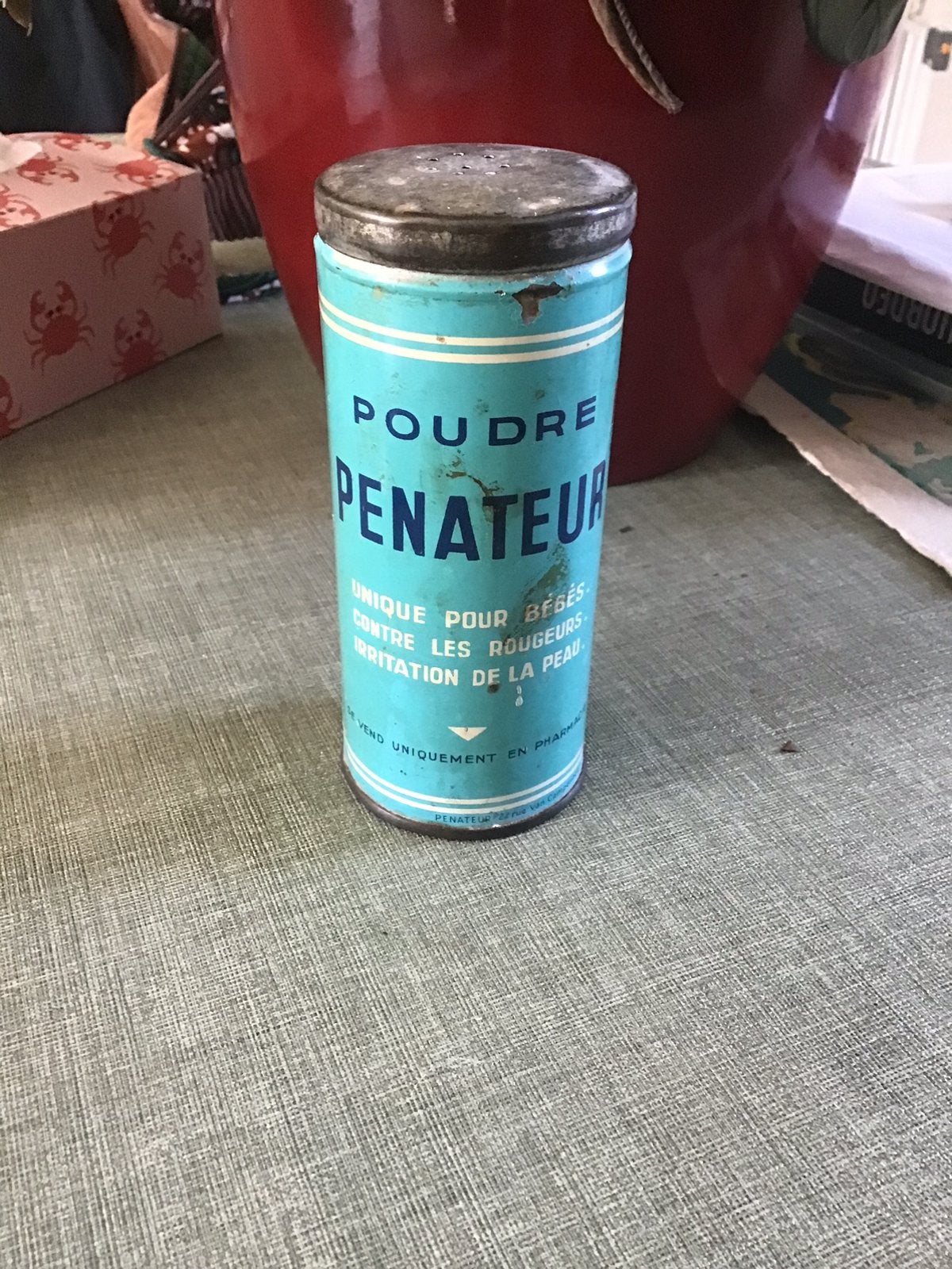 Vintage poederdoos Penateur, Ophalen of Verzenden, Gebruikt, Overige