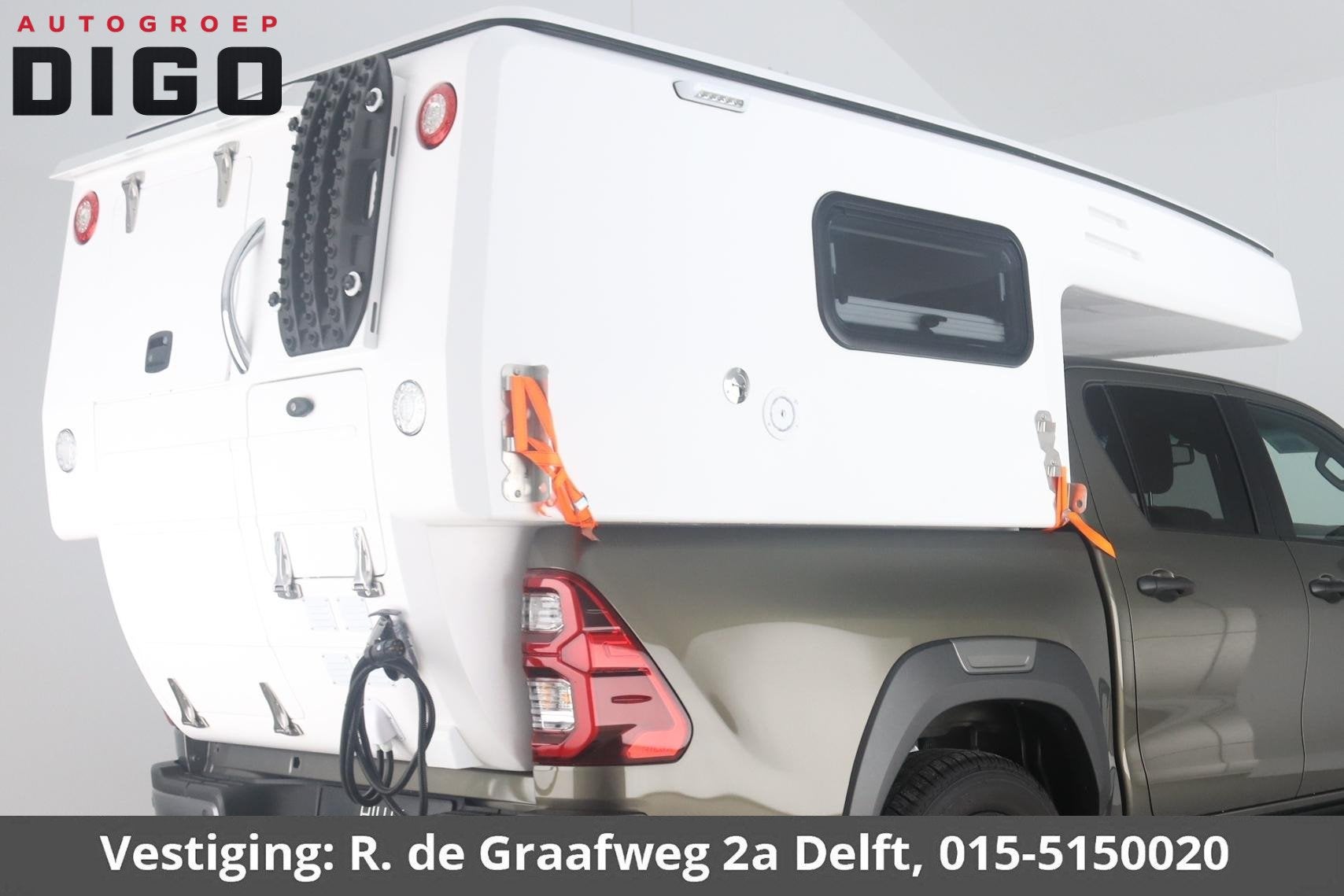 Toyota HiLux CAMPER OPBOUW *NIEUW* (€25.000,- ex.BTW) /, Auto's, Bestelauto's, Automaat, 1 pk, 4 cilinders, Wit