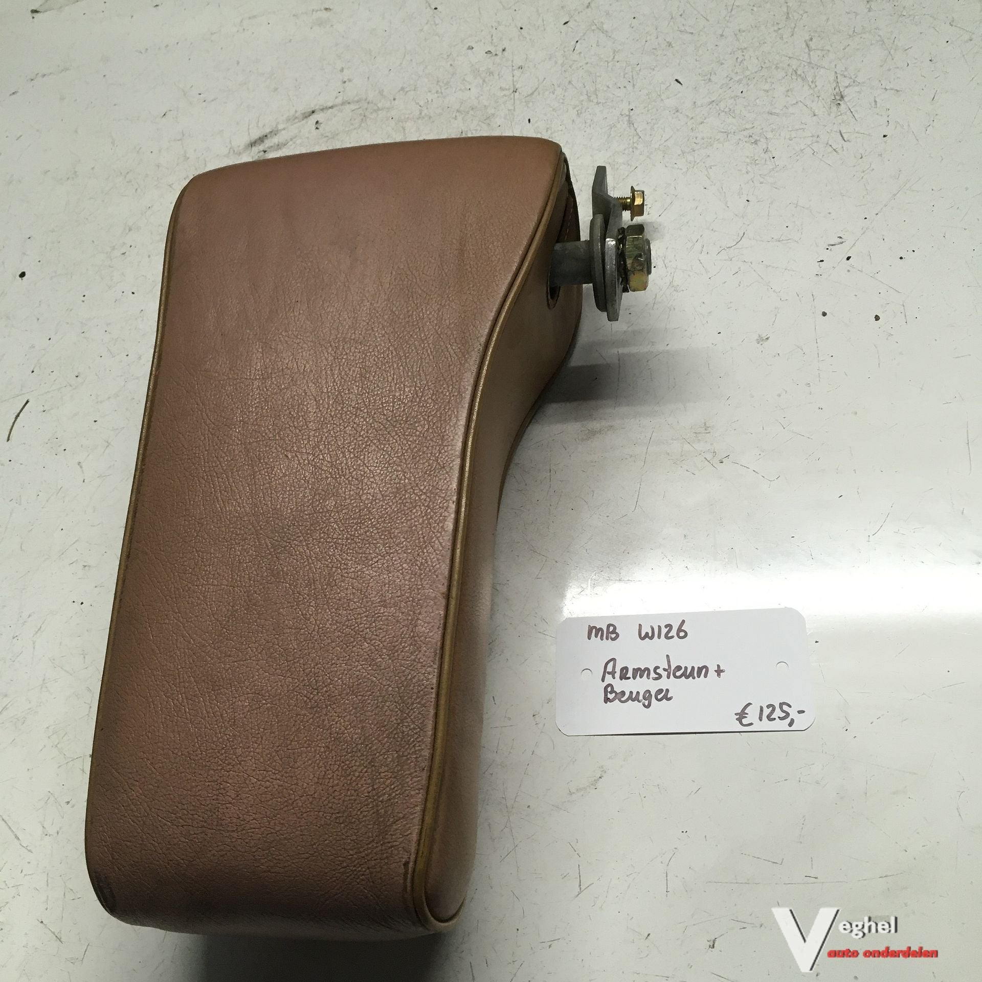 Mercedes W126 Armsteun met beugel Skai  Bruin