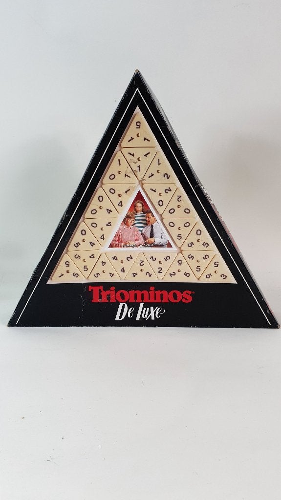Triominos de Luxe spel, Goliath, helemaal compleet. 3A6, Tweedehands verkoop, Tweedehands verkoop, Gebruikt, Ophalen of Verzenden