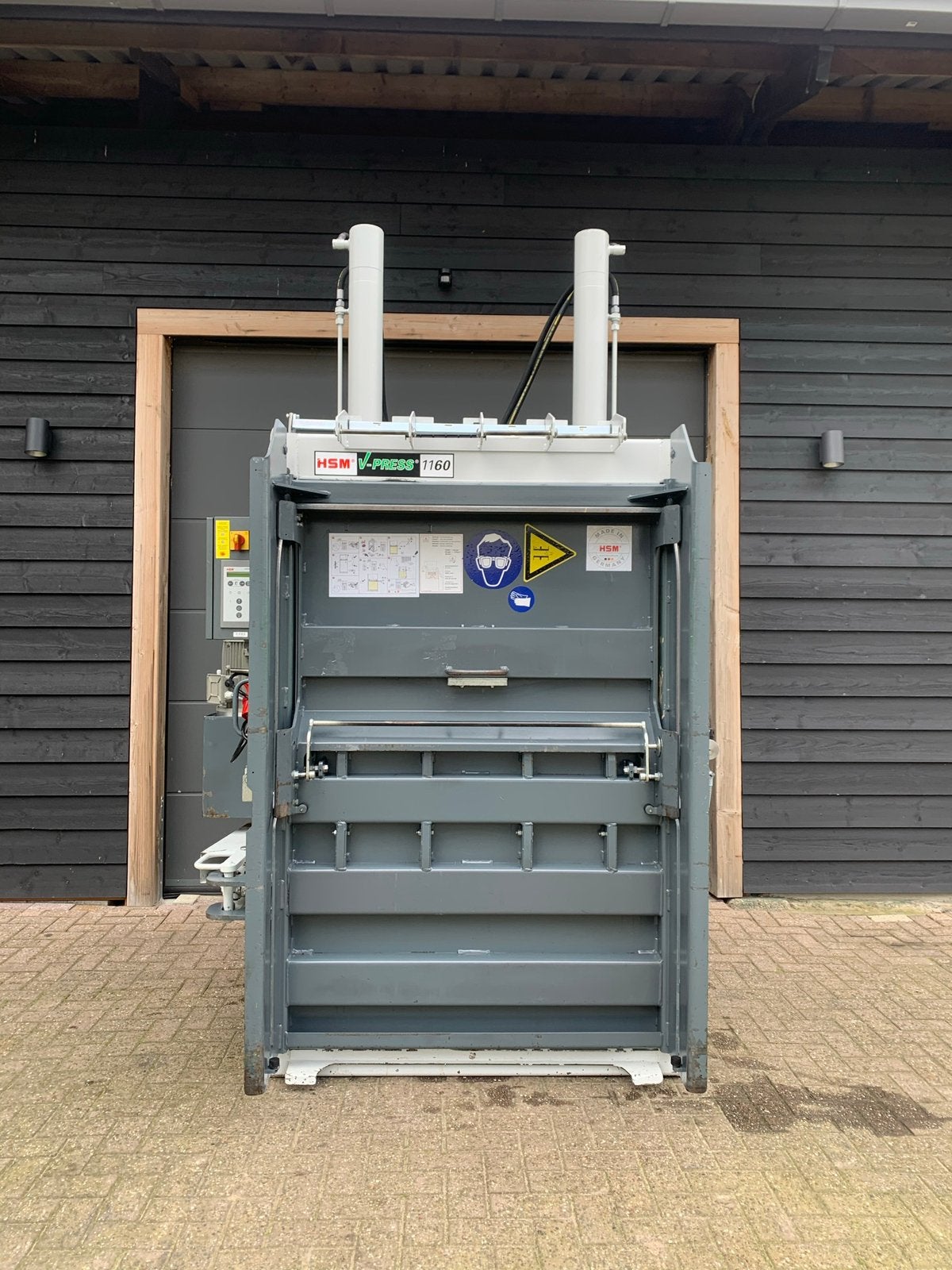 HSM V-Press 1160 | 60 ton | Papierpers | Balenpers | 7.5kw, Doe-het-zelf en Verbouw, Ophalen of Verzenden, Gebruikt