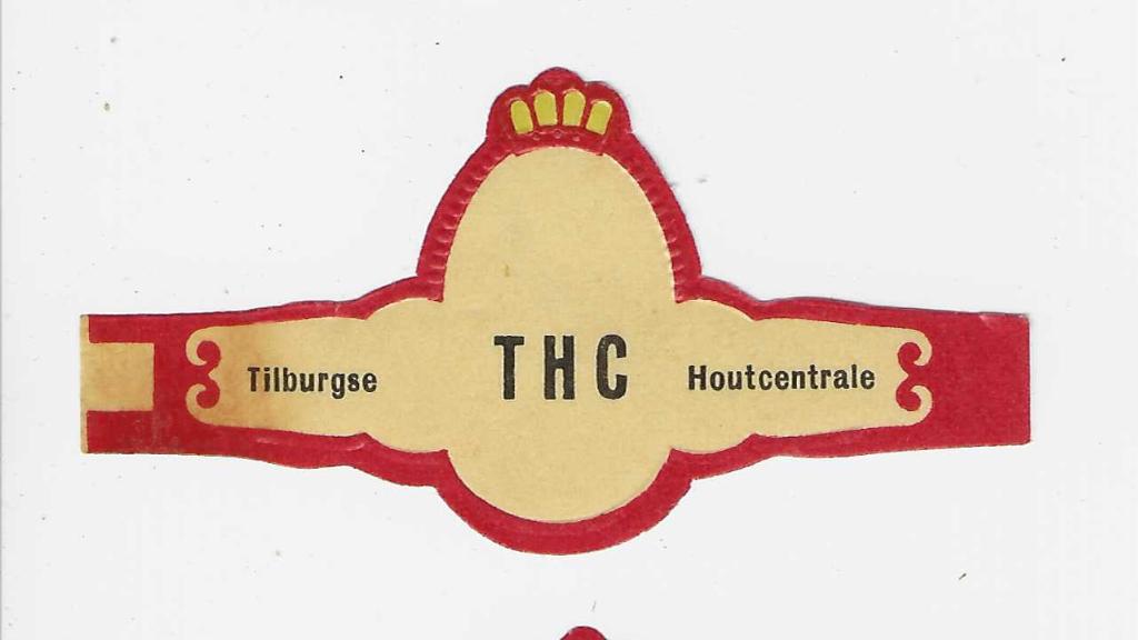 abonnee 1 -1083-  thc  hout   tilburg, Ophalen of Verzenden, Sigarenbandjes