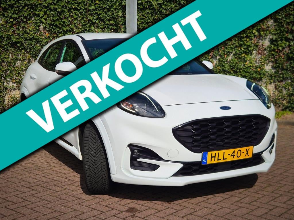 Ford PUMA 1.0 EcoBoost Hybrid ST-Line, Auto's, Ford, Voorwielaandrijving, Wit, Bedrijf, Handgeschakeld