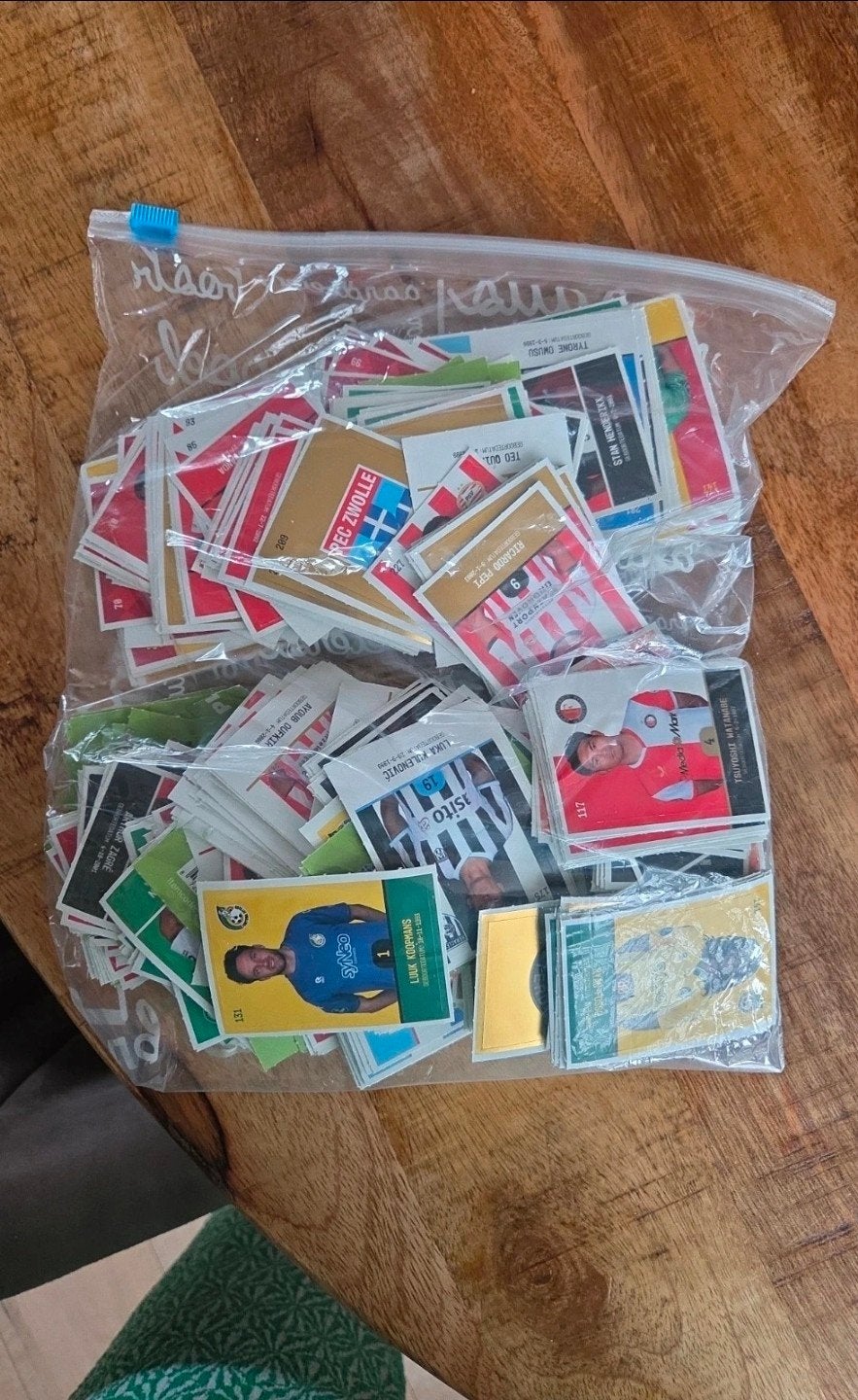 Zak vol plus voetbalstickers eredivisie, Ophalen of Verzenden, Zo goed als nieuw, Ajax, Overige typen