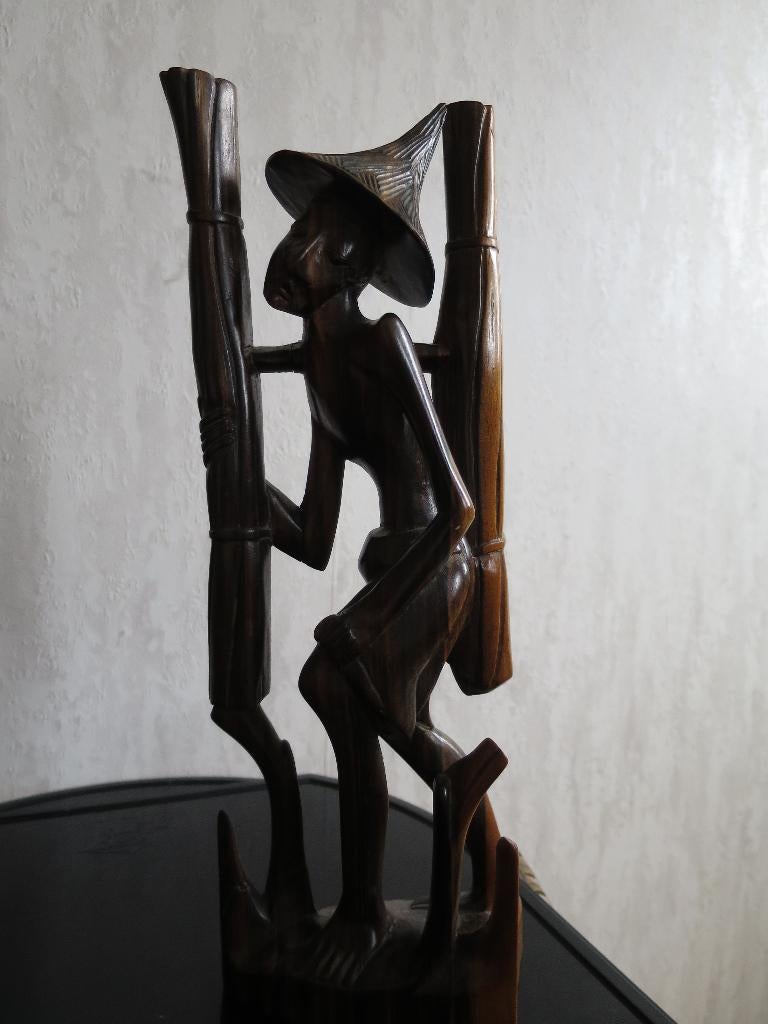 mooi uit coromandel hout gesneden beeld 31 cm, Ophalen of Verzenden