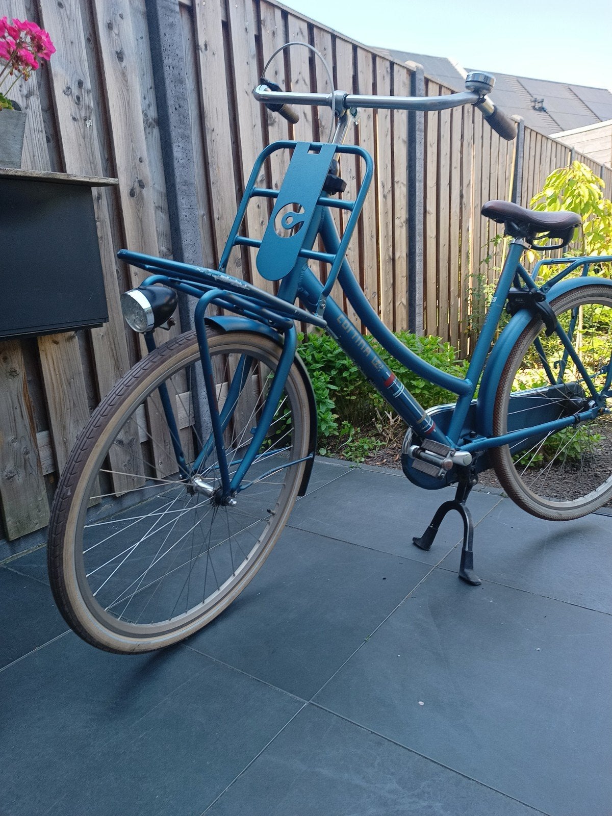 Cortina U4 framegoohte 57 cm- Blauw, Fietsen en Brommers, Overige merken, Terugtraprem, Ophalen of Verzenden, 53 tot 56 cm