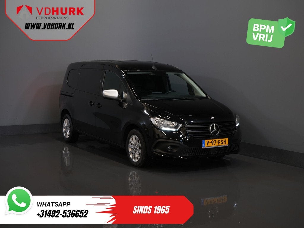 Mercedes-Benz Citan 110 CDI Aut. L2 NL Auto/ Carplay/ Cruise, Auto's, Gebruikt, Euro 6, Zwart, Bedrijf