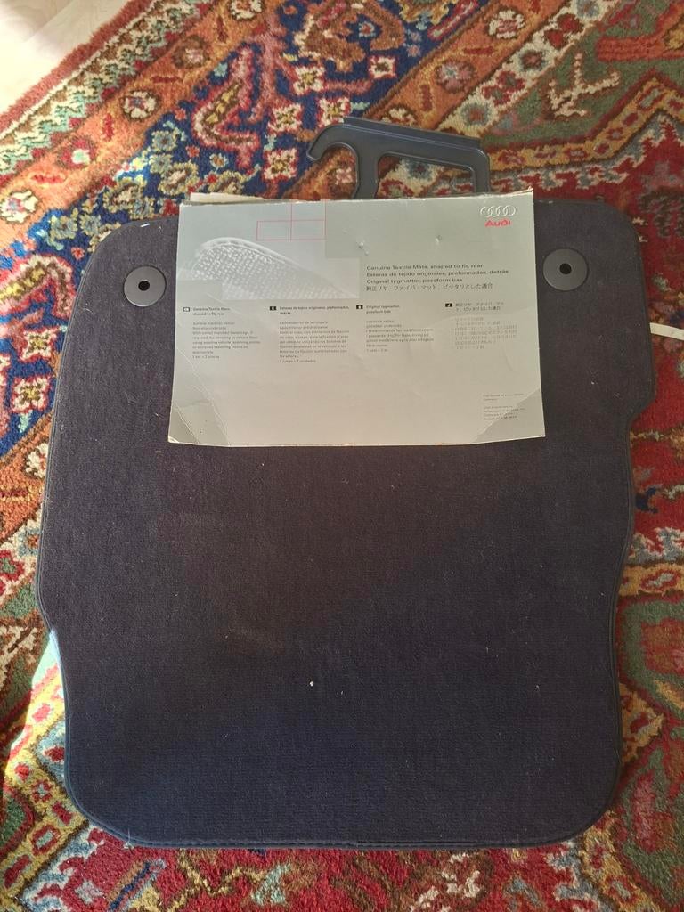 Originele Audi textielmatten, pasvorm, achter (set van 2), Ophalen of Verzenden