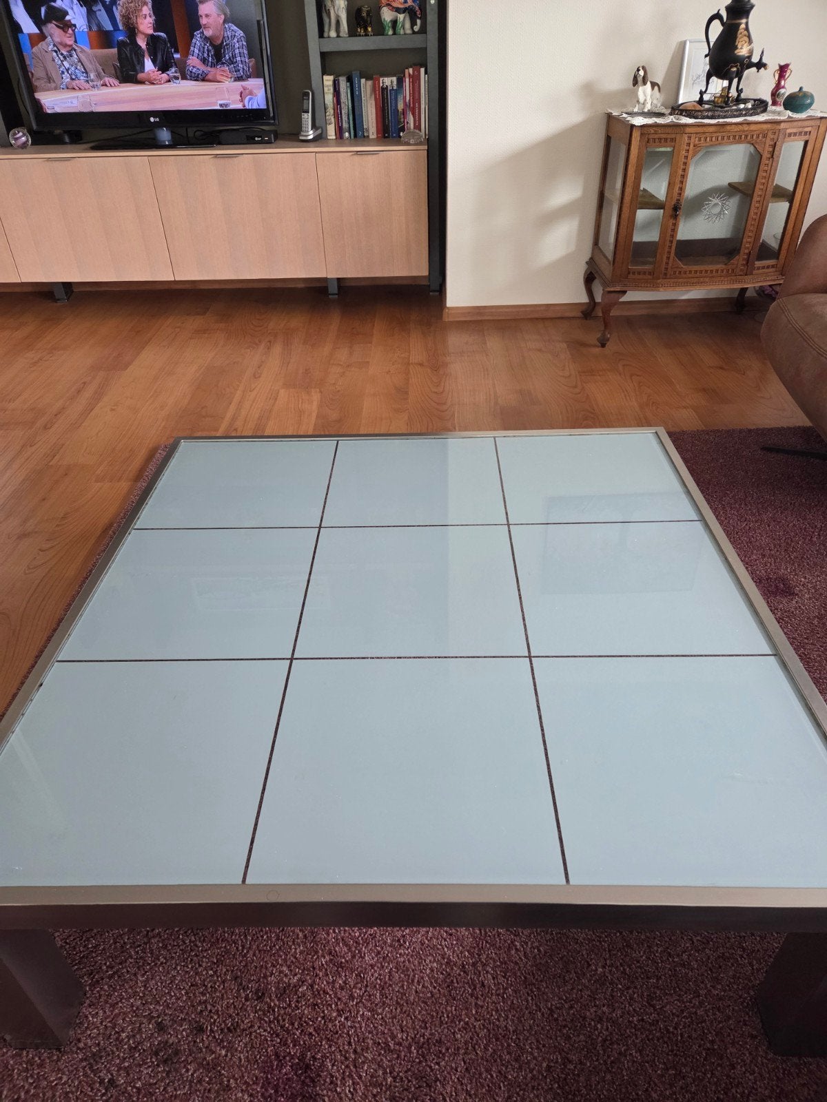 Mooie glazen salontafel, Ophalen, 100 tot 150 cm, 50 tot 100 cm, Minder dan 50 cm