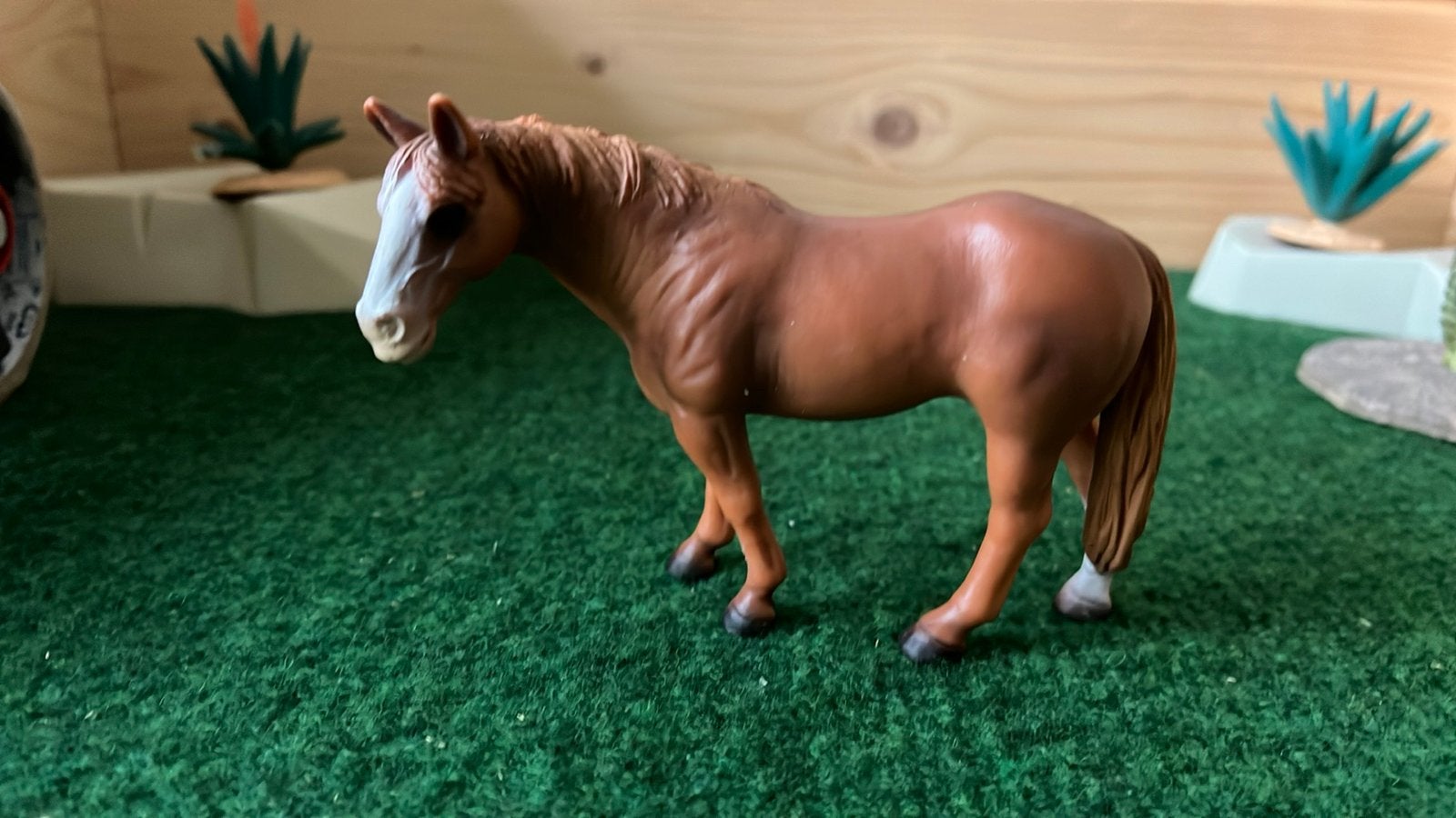 Schleich quarter hengst, Verzenden, Zo goed als nieuw, Paard, Beeldje of Figuurtje