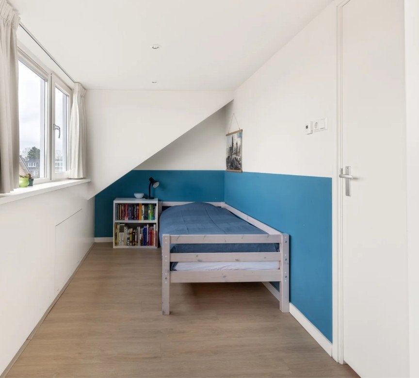 Eenpersoonsbed hout inclusief lattenbodem, Huis en Inrichting, Slaapkamer | Bedden, Ophalen, Gebruikt, 90 cm, Eenpersoons