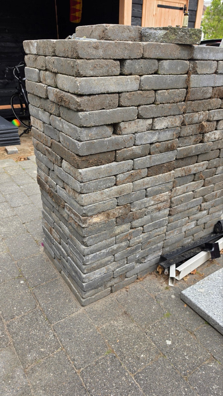 Trommelsteen/koppelstones/klinkers 30x20 antraciet., Tuin en Terras, Tegels en Klinkers, Ophalen of Verzenden, Nieuw, Beton, Klinkers