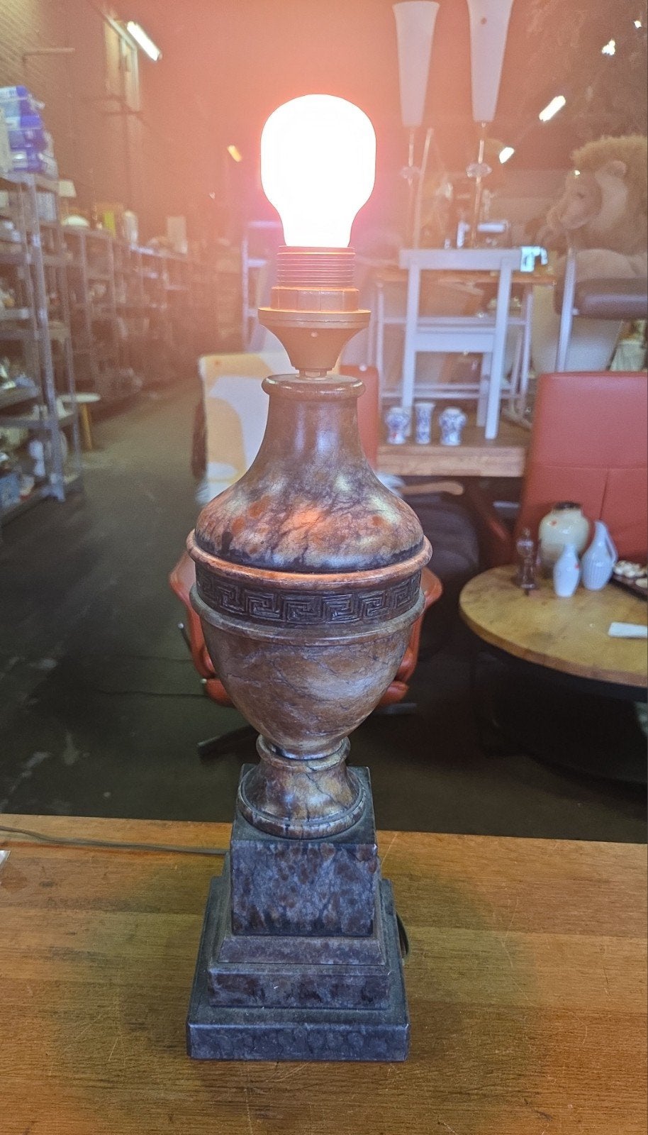 marmeren lampenvoet, Gebruikt, Ophalen of Verzenden, X, Klassiek
