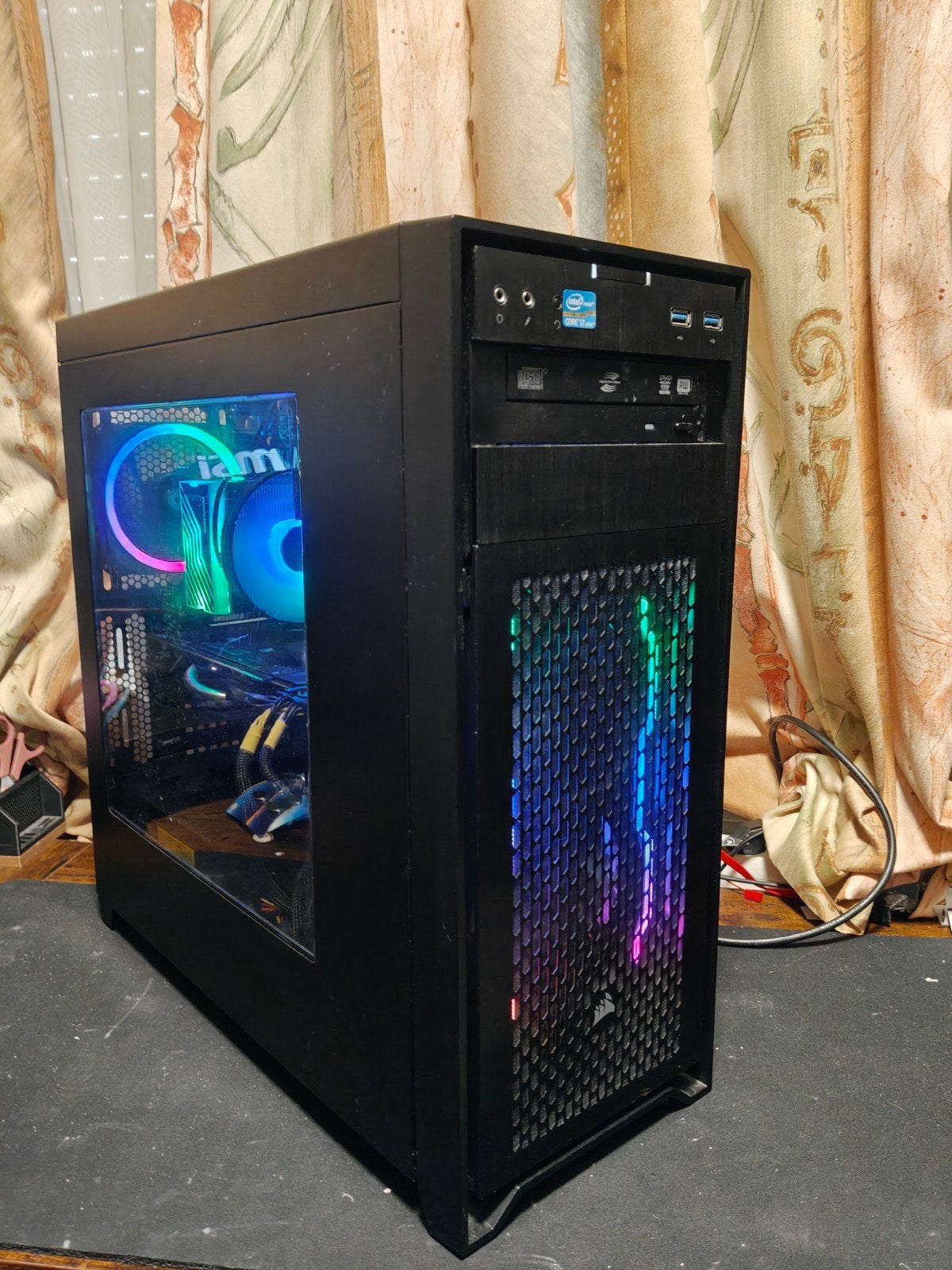 RGB Gaming PC - Intel i7 - 16GB Ram - 2.2TB Opslag - AMD, Ophalen, Msi, Zo goed als nieuw, 2 TB