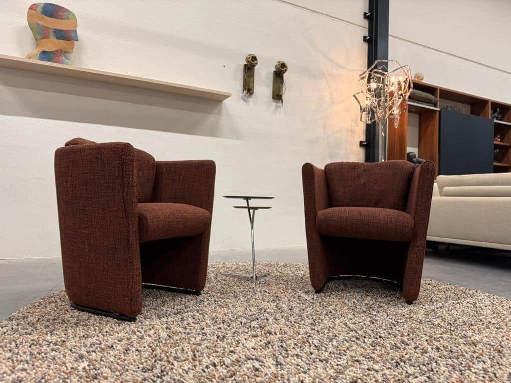 2 Nieuw Leolux Suva fauteuil migo stof Canyon, Leolux, Info@leolux.nl, Nieuw, Ophalen of Verzenden