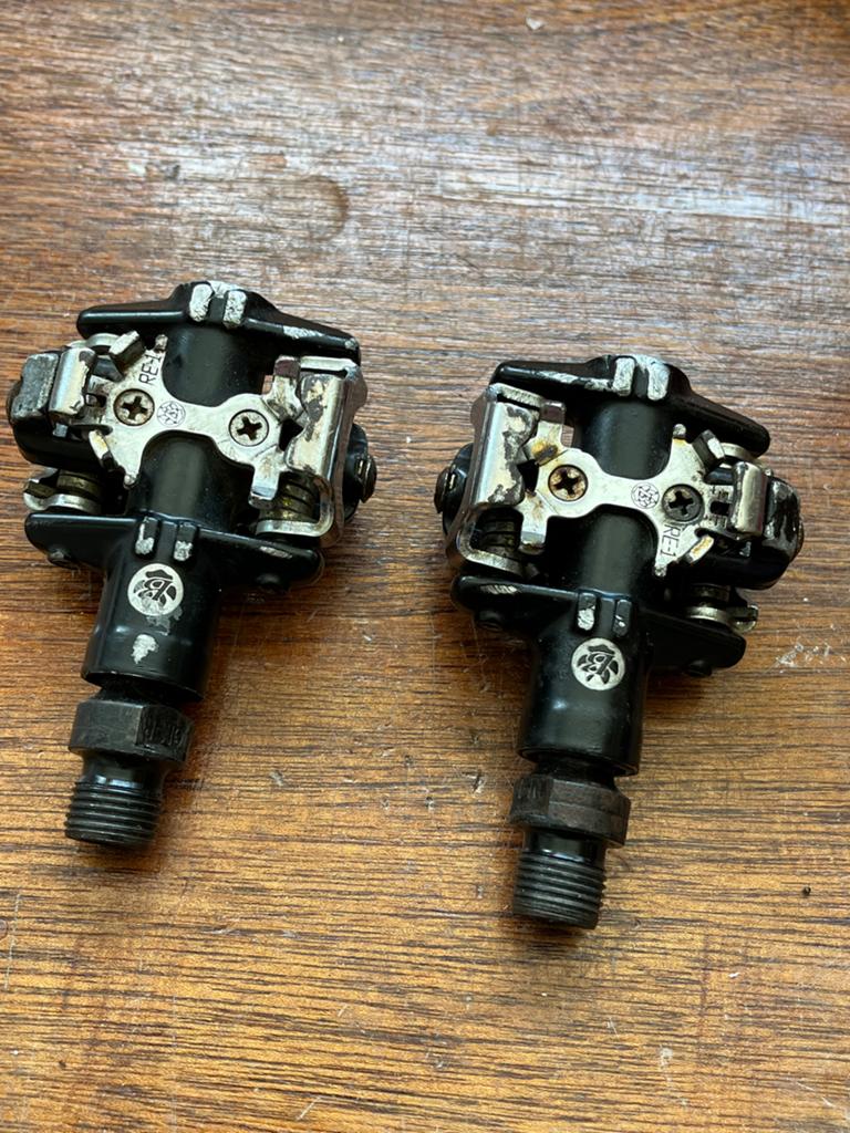 Bontrager RE-1 pedalen in prima staat, Gebruikt, Aluminium, Mountainbike, Ophalen