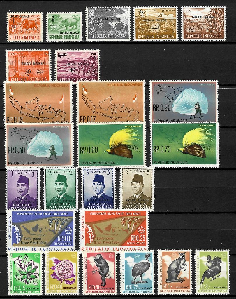 Indonesie Irian Barat - verzameling ongebruikt/postfris, Verzenden, Buitenland