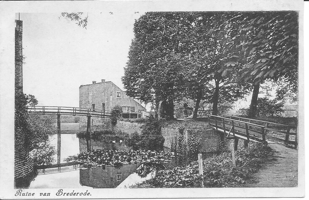 Ruïne van Brederode  Santpoort., Ophalen of Verzenden, 1940 tot 1960, Ongelopen, Noord-Holland