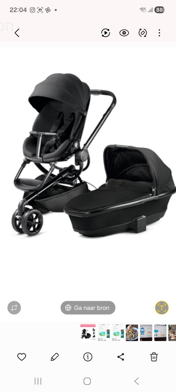 Quinny moodd, Kinderen en Baby's, Kinderwagens en Combinaties, Ophalen, Gebruikt, Quinny