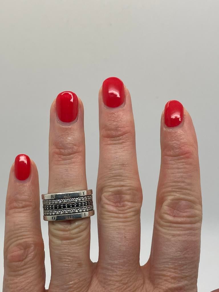 D796 Prachtige zilveren Thomos Sabo ring maat 17, Ophalen of Verzenden, X, Dame, Zilver