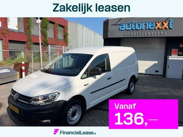 Volkswagen Caddy 1.4 TGI L2H1 EcoFuel Maxi Comfortline AIRCO, Voorwielaandrijving, Stof, Gebruikt, Euro 6