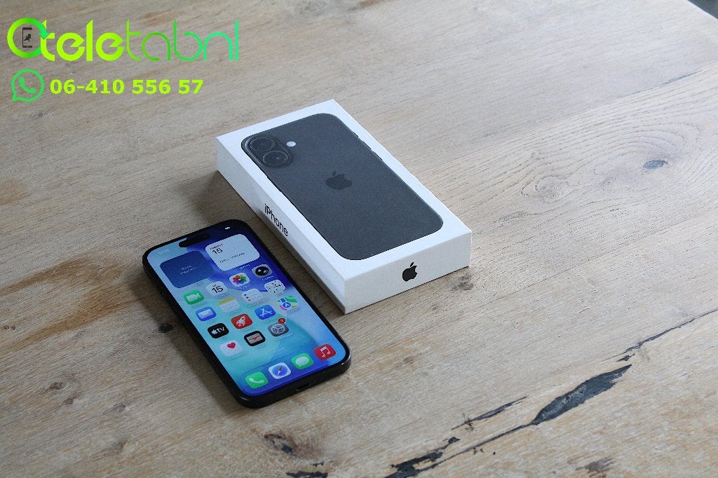 Apple iPhone 16 - 128GB - Zwart | Origineel | Garantie, 89 %, Apple, Zwart, IPhone 16