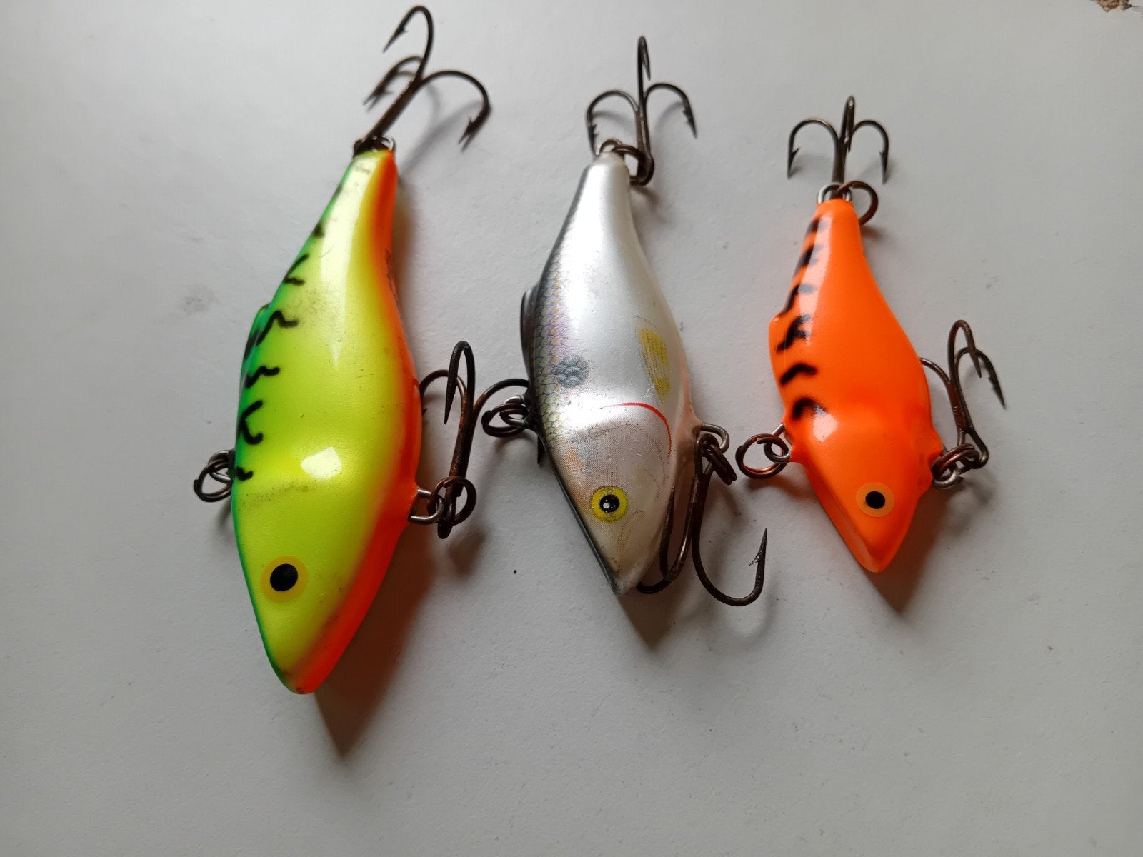 3x Rapala Rattlin. kunstaas, Ophalen of Verzenden, Zo goed als nieuw, Overige typen