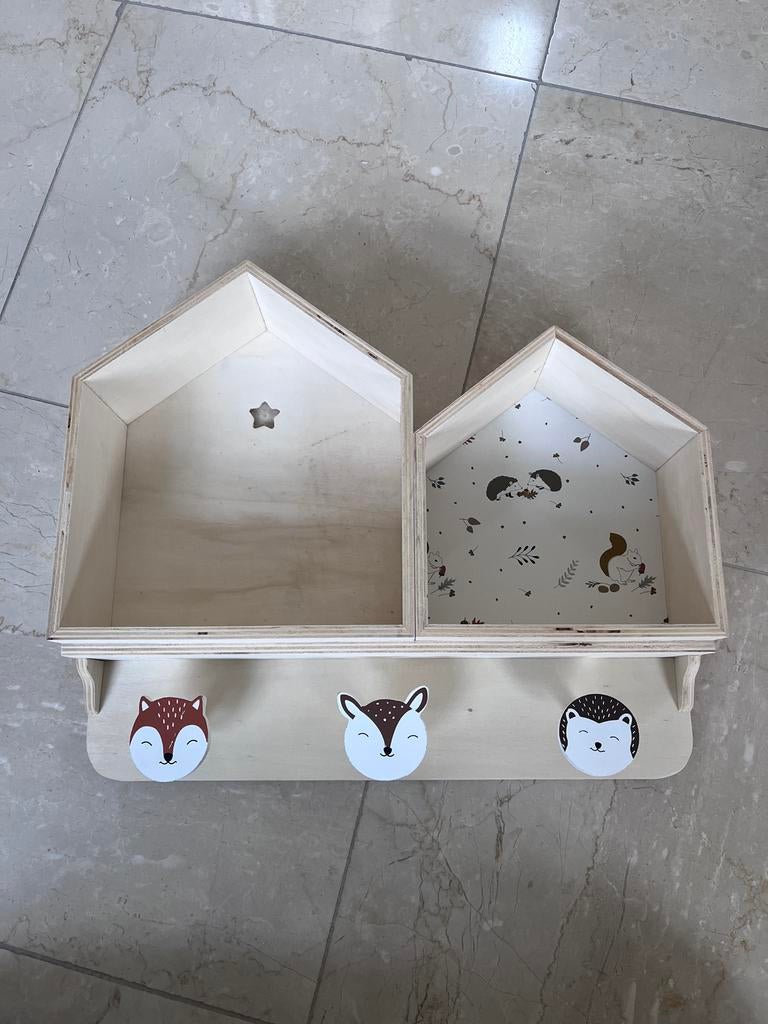 Plankje en kapstokje kinderkamer Maisons du Monde, Kinderen en Baby's, Ophalen of Verzenden, Zo goed als nieuw, Kapstokje
