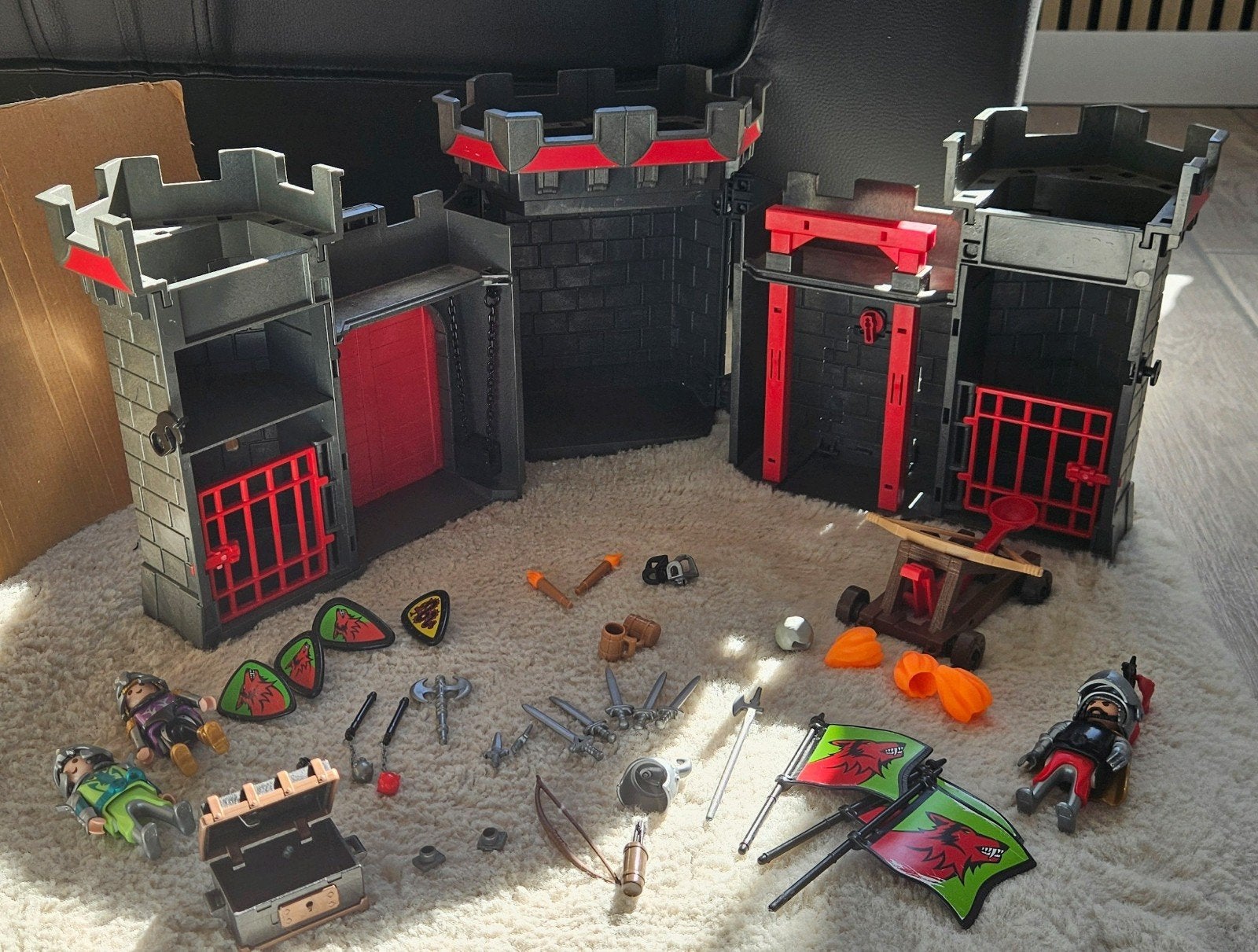 Playmobil draagbaar Ridderkasteel 4440 - Gebruikt, Kinderen en Baby's, Speelgoed | Playmobil, Ophalen of Verzenden, Gebruikt, Complete set