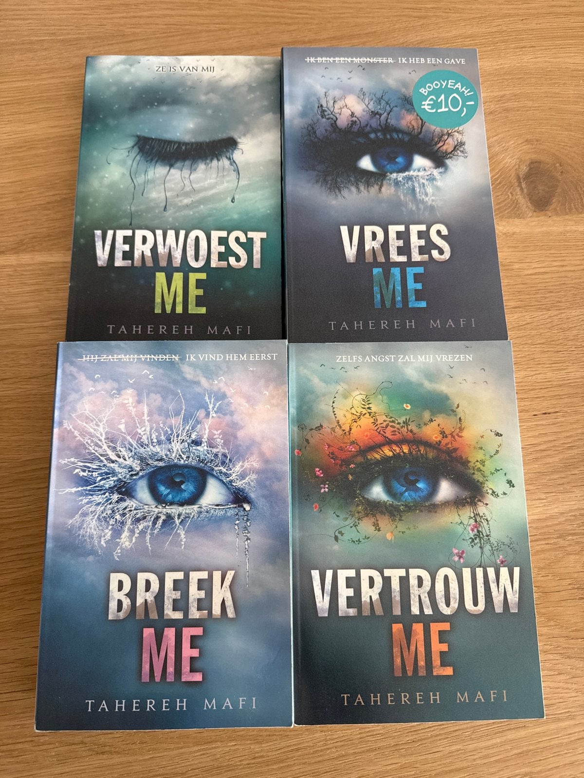 Shatter Me-serie (4 boeken) - Tahereh Mafi, Ophalen of Verzenden, Zo goed als nieuw, Nederland