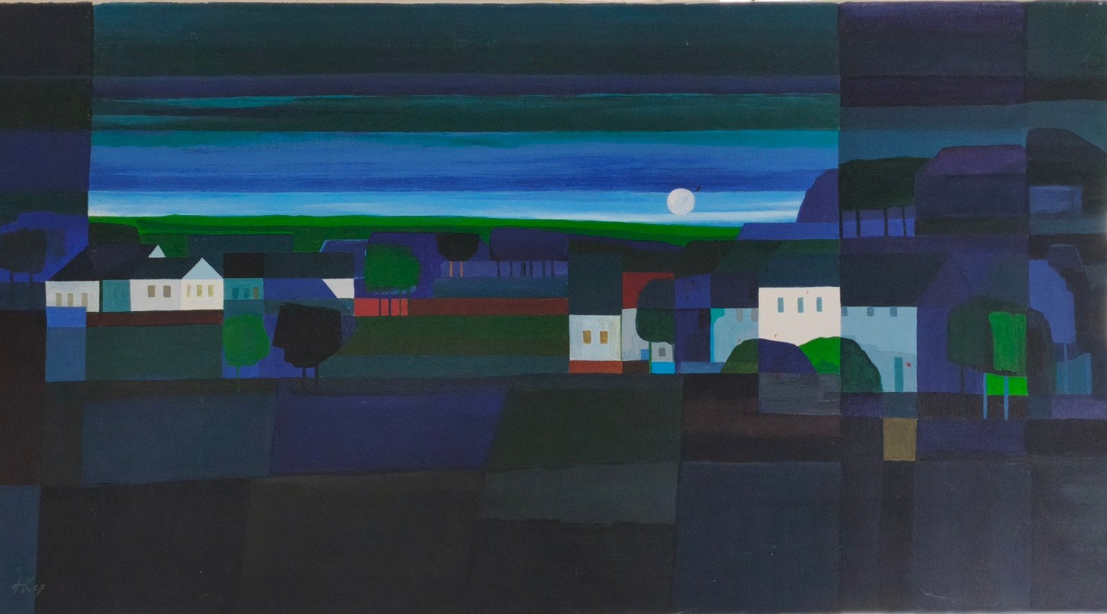 Schilderij in de stijl van Ton Schulten, Ophalen