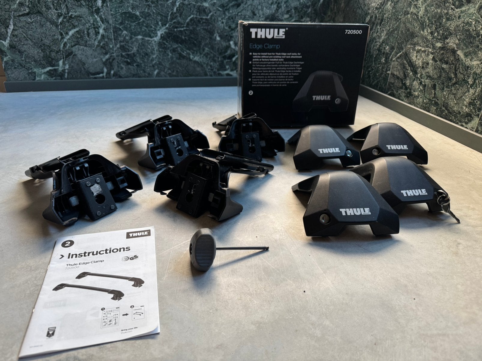 Thule Edge Clamp 720500 - Dakdrager Voetenset, Auto diversen, Dakdragers, Zo goed als nieuw, Ophalen of Verzenden