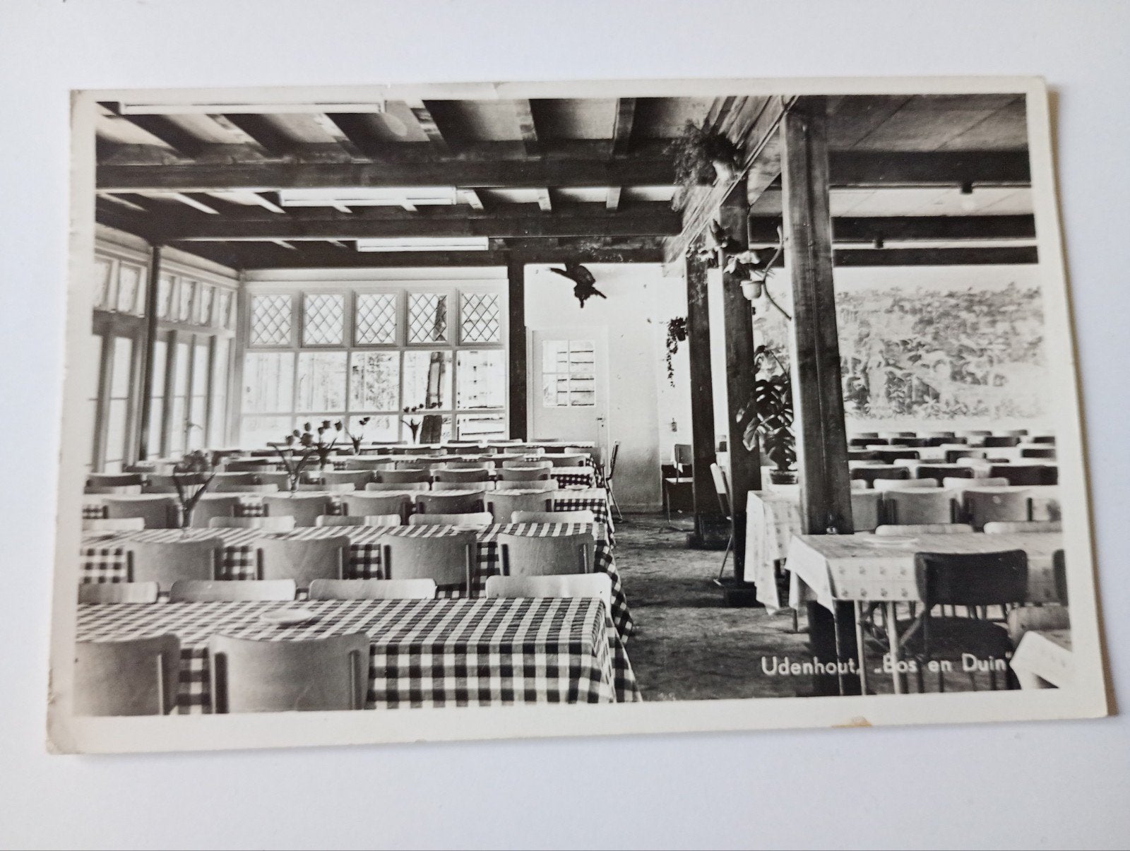Udenhout Hotel Café Restaurant Bos en Duin 1961, Verzamelen, Ansichtkaarten | Nederland, Ophalen of Verzenden, 1960 tot 1980, Gelopen